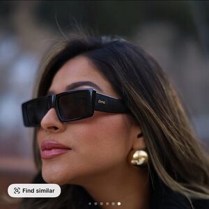 Dime optics girls night black glossy sunglasses